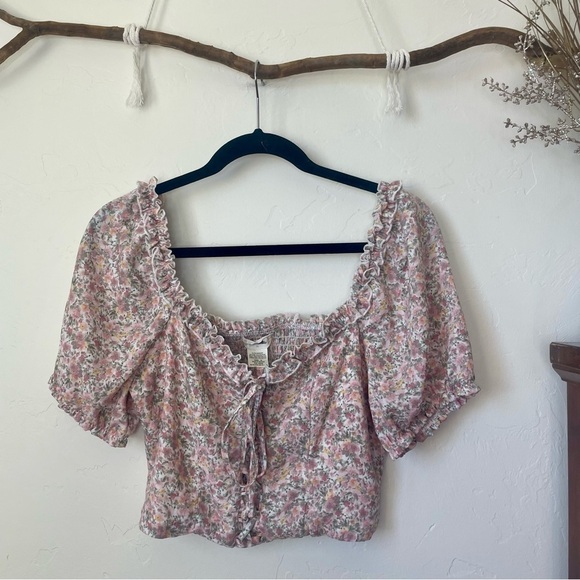 Altar'd State Floral Milkmaid Blouse - Picture 4 of 12
